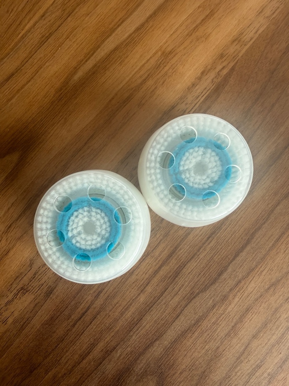Clarisonic Replacement Brush Heads - White with Blue Centers (Set of 2)